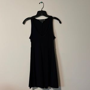 Express Black XS v-neck skater dress